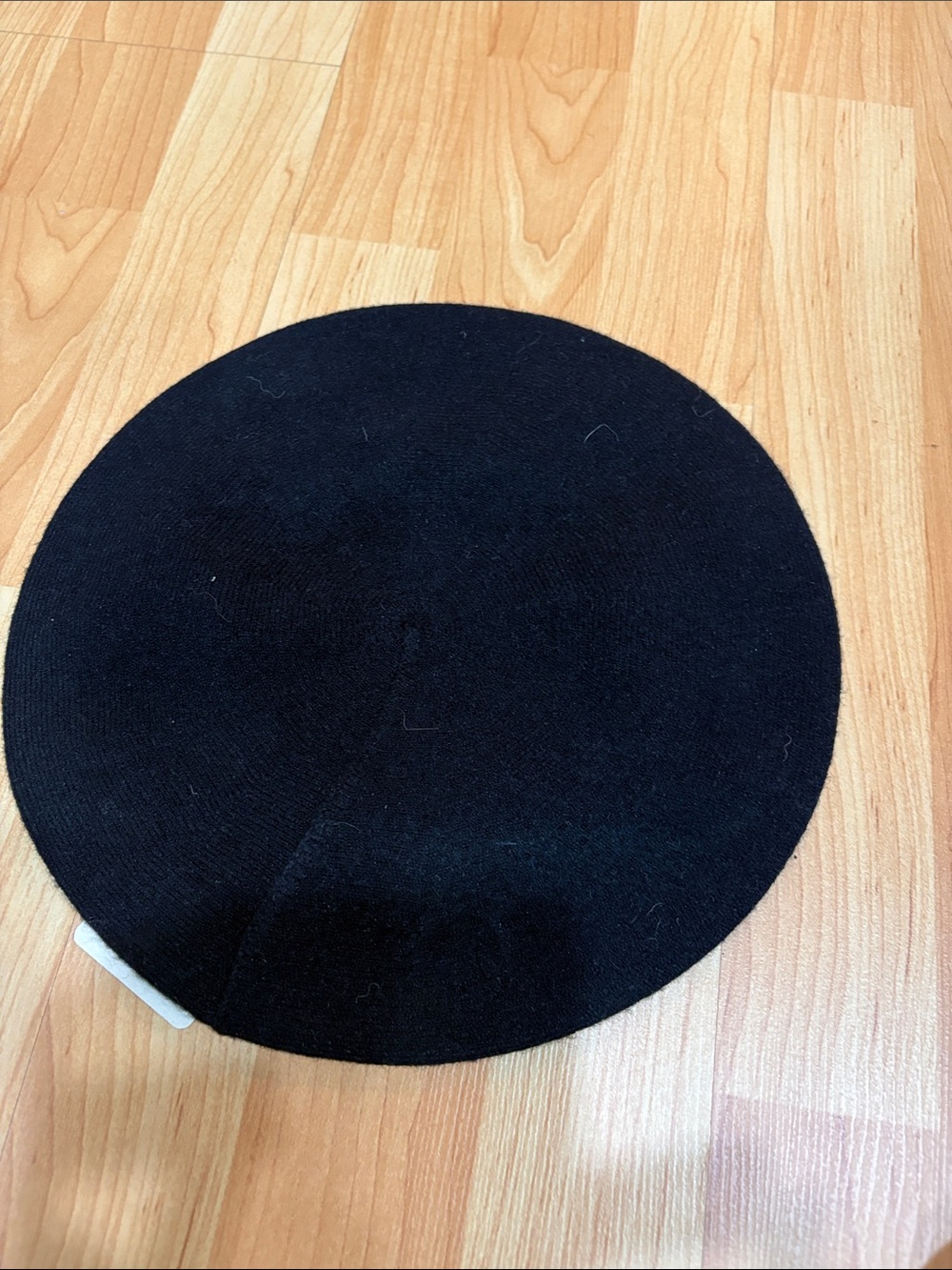 Classic Black Round Beret Hat